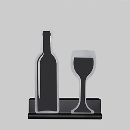 Applique da parete moderna contemporanea con luce ambientale LED integrato 10 W