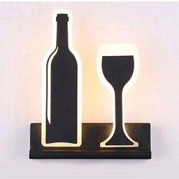 Applique da parete moderna contemporanea con luce ambientale LED integrato 10 W