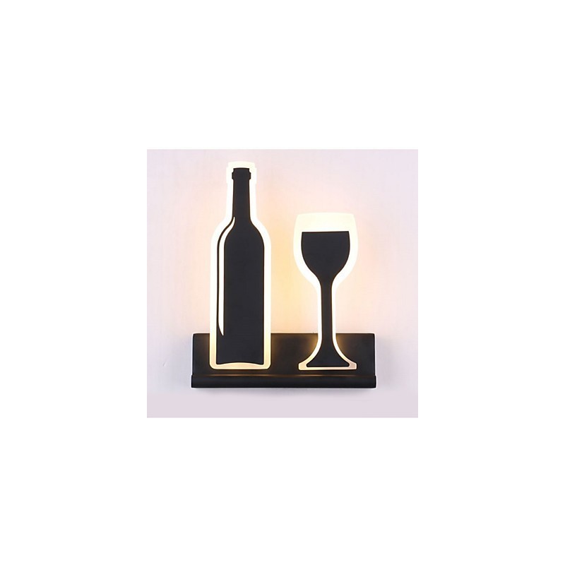 Applique da parete moderna contemporanea con luce ambientale LED integrato 10 W