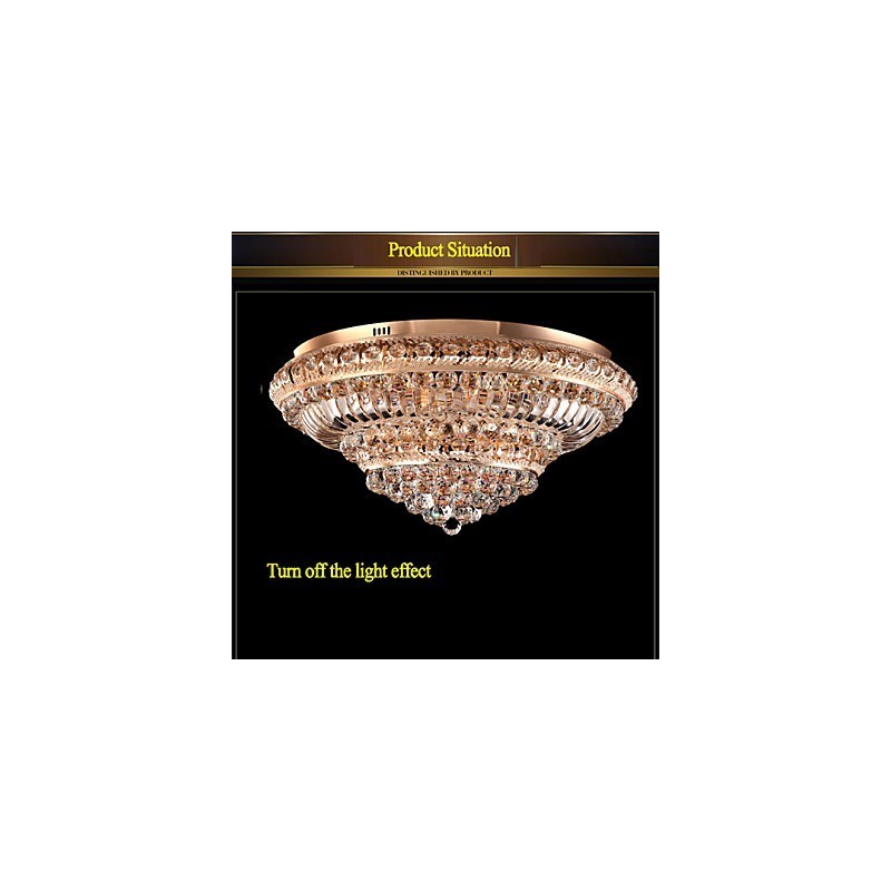 Plafoniera a filo in cristallo LED 60 cm