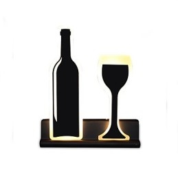 Applique da parete moderna contemporanea con luce ambientale LED integrato 10 W