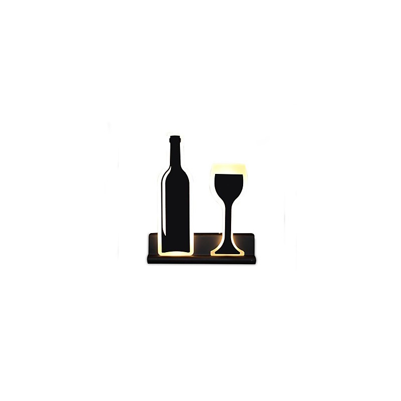 Applique da parete moderna contemporanea con luce ambientale LED integrato 10 W