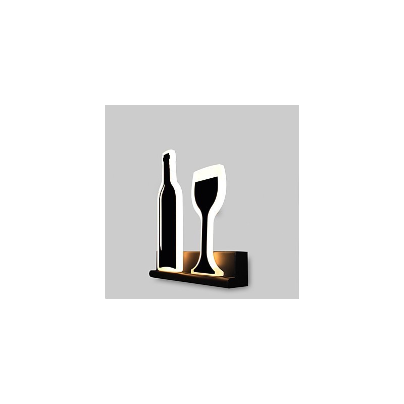 Applique da parete moderna contemporanea con luce ambientale LED integrato 10 W