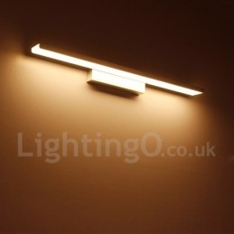 Lampada da specchio LED da bagno 61 cm in alluminio e acrilico