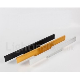 Lampada da specchio LED da bagno 61 cm in alluminio e acrilico