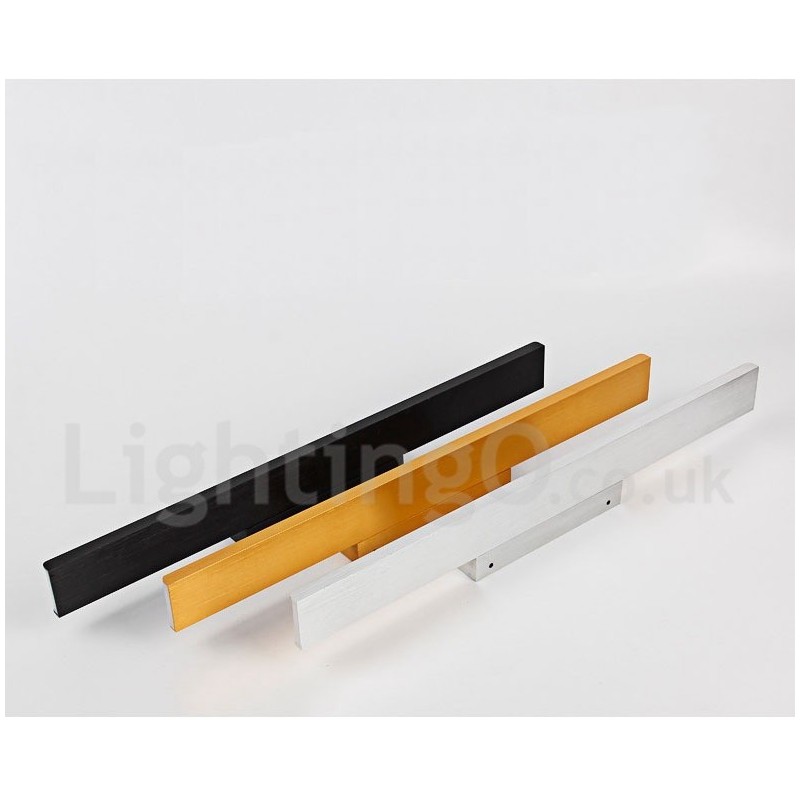 Lampada da specchio LED da bagno 61 cm in alluminio e acrilico