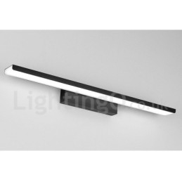Lampada da specchio LED da bagno 61 cm in alluminio e acrilico