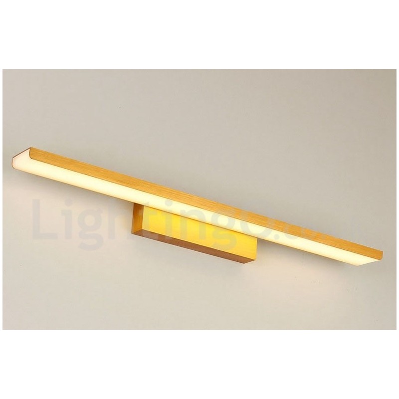 Lampada da specchio LED da bagno 61 cm in alluminio e acrilico