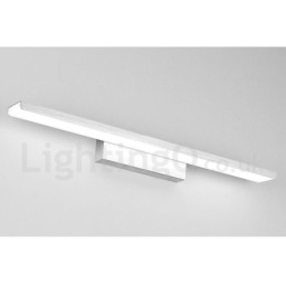 Lampada da specchio LED da bagno 61 cm in alluminio e acrilico