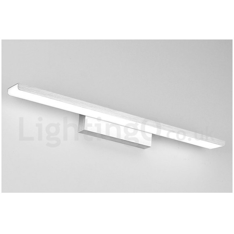 Lampada da specchio LED da bagno 61 cm in alluminio e acrilico
