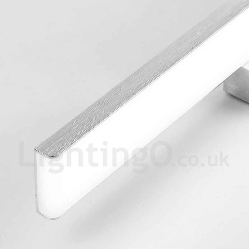 Lampada da specchio LED da bagno 61 cm in alluminio e acrilico