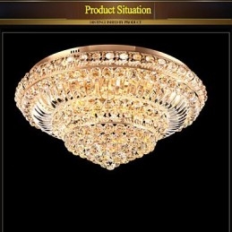 Plafoniera a filo in cristallo LED 60 cm