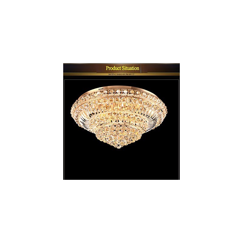Plafoniera a filo in cristallo LED 60 cm
