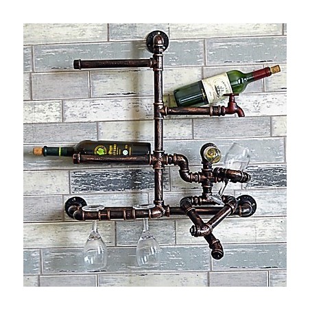 Applique da parete moderna contemporanea con luce ambientale, finitura galvanizzata, 12 V, 60 cm