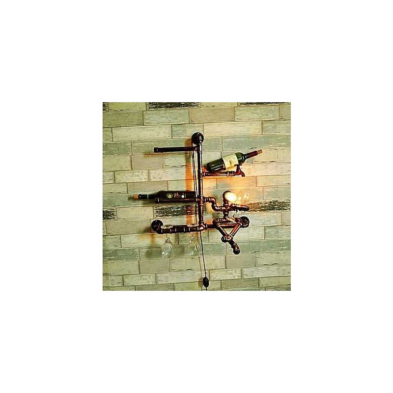 Applique da parete moderna contemporanea con luce ambientale, finitura galvanizzata, 12 V, 60 cm