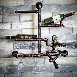 Applique da parete moderna contemporanea con luce ambientale, finitura galvanizzata, 12 V, 60 cm
