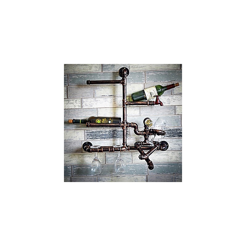 Applique da parete moderna contemporanea con luce ambientale, finitura galvanizzata, 12 V, 60 cm