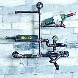 Applique da parete moderna contemporanea con luce ambientale, finitura galvanizzata, 12 V, 60 cm