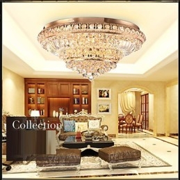 Plafoniera a filo in cristallo LED 60 cm