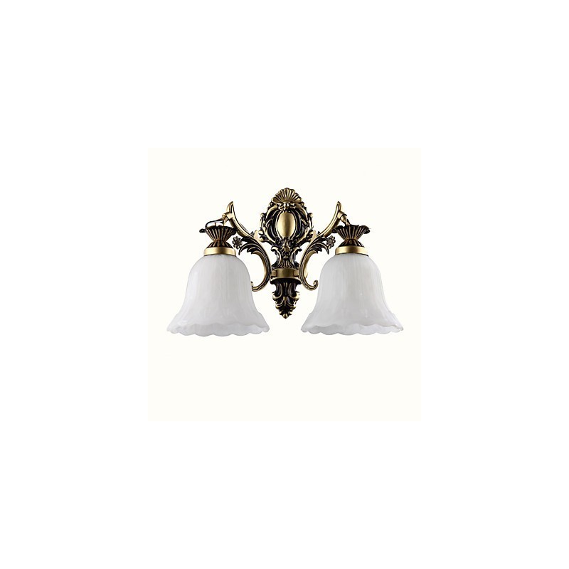 Applique da parete moderna contemporanea finitura pitturata 2 lampadine E26/E27 40 cm