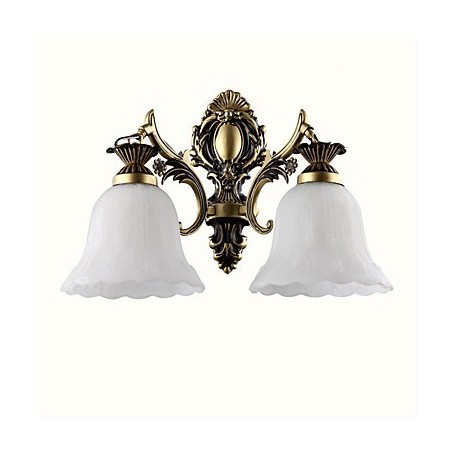 Applique da parete moderna contemporanea finitura pitturata 2 lampadine E26/E27 40 cm