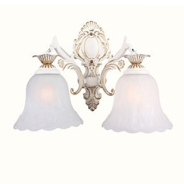 Applique da parete moderna contemporanea finitura pitturata 2 lampadine E26/E27 40 cm