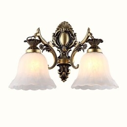 Applique da parete moderna contemporanea finitura pitturata 2 lampadine E26/E27 40 cm