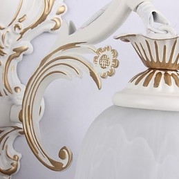 Applique da parete moderna contemporanea finitura pitturata 2 lampadine E26/E27 40 cm