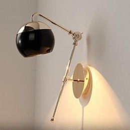 Applique da parete moderna minimalista in vetro oro rosa per soggiorno camera da letto studio