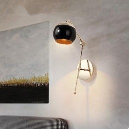 Applique da parete moderna minimalista in vetro oro rosa per soggiorno camera da letto studio