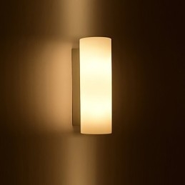 Applique da parete moderna contemporanea in vetro e metallo, 1 lampadina E26/E27