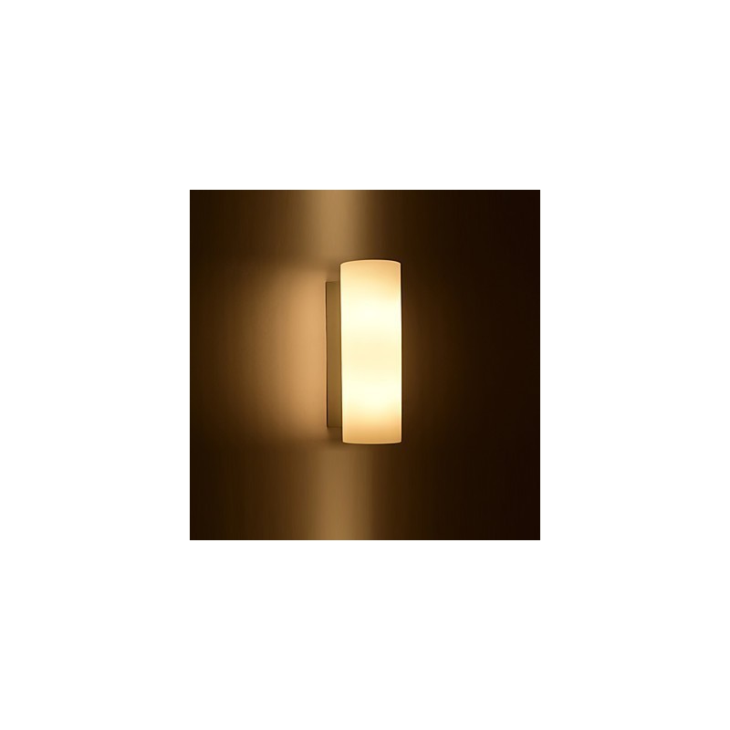 Applique da parete moderna contemporanea in vetro e metallo, 1 lampadina E26/E27