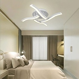 Plafoniera a filo LED integrato bianca 80 cm