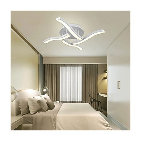 Plafoniera a filo LED integrato bianca 80 cm