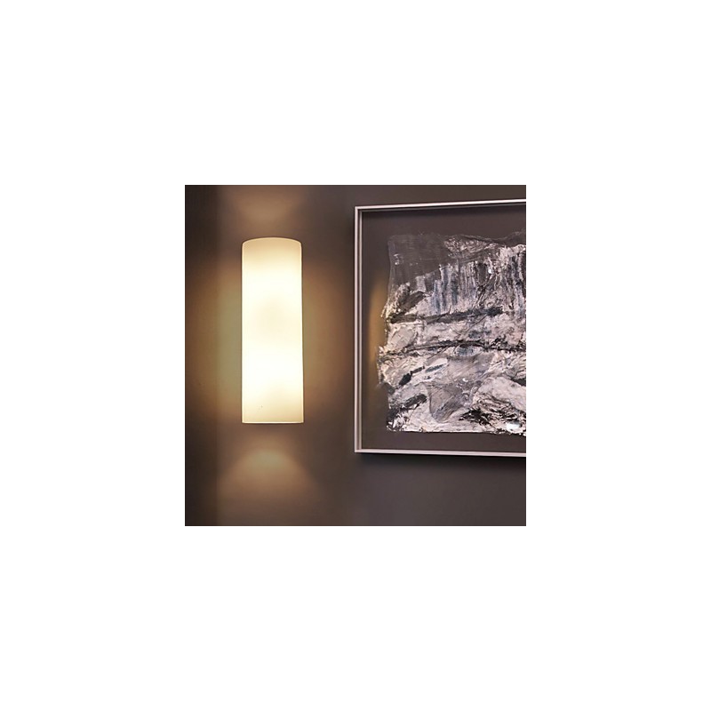Applique da parete moderna contemporanea in vetro e metallo, 1 lampadina E26/E27