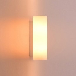 Applique da parete moderna contemporanea in vetro e metallo, 1 lampadina E26/E27