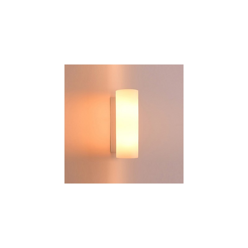 Applique da parete moderna contemporanea in vetro e metallo, 1 lampadina E26/E27