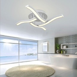 Plafoniera a filo LED integrato bianca 80 cm