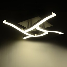 Plafoniera a filo LED integrato bianca 80 cm