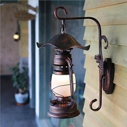 Applique da parete vintage con faretto da incasso E27 1 lampadina 32x46 cm