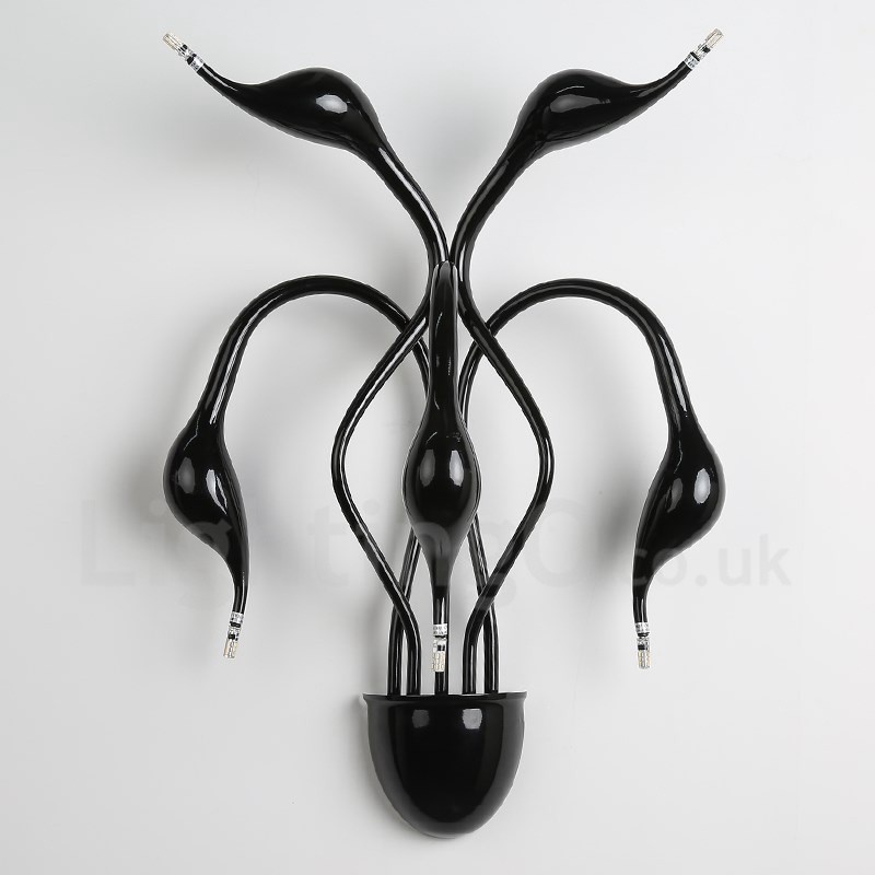 Applique da parete Swan Head moderna contemporanea multicolore luce ambientale