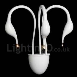 Applique da parete Swan Head moderna contemporanea multicolore luce ambientale