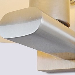 Applique da parete moderna contemporanea in legno/bambù e vetro, luce ambientale E27 40 W