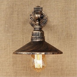 Applique da parete rustica Lodge con luce ambientale, pitturata, E27 40 W