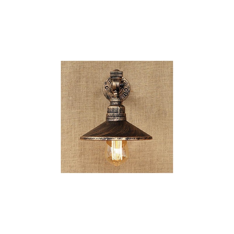 Applique da parete rustica Lodge con luce ambientale, pitturata, E27 40 W