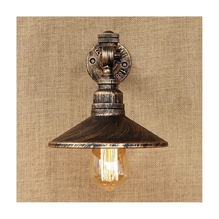 Applique da parete rustica Lodge con luce ambientale, pitturata, E27 40 W