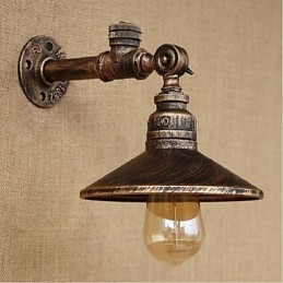 Applique da parete rustica Lodge con luce ambientale, pitturata, E27 40 W