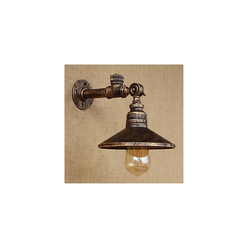 Applique da parete rustica Lodge con luce ambientale, pitturata, E27 40 W