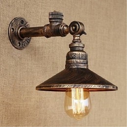 Applique da parete rustica Lodge con luce ambientale, pitturata, E27 40 W