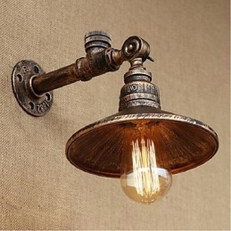 Applique da parete rustica Lodge con luce ambientale, pitturata, E27 40 W